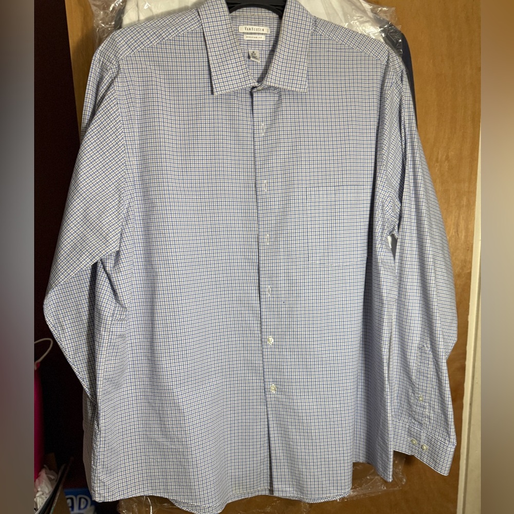 Van Heusen Blue Casual Button Down Shirt